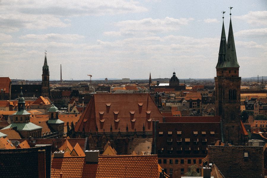 Altstadt von Nürnberg mit Kaiserburg